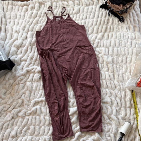 We the Free People Burgundy Jumpsuit - Picture 1 of 4